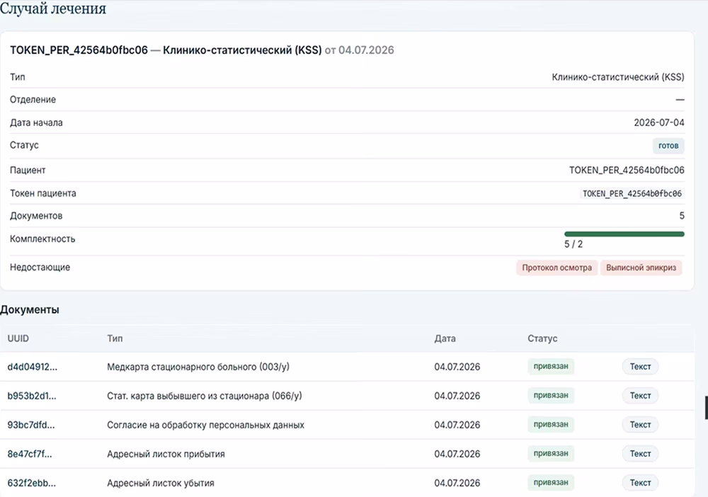 Vector — четыре сервиса Windows: Service, NLP, Proxy, панель ActaMed